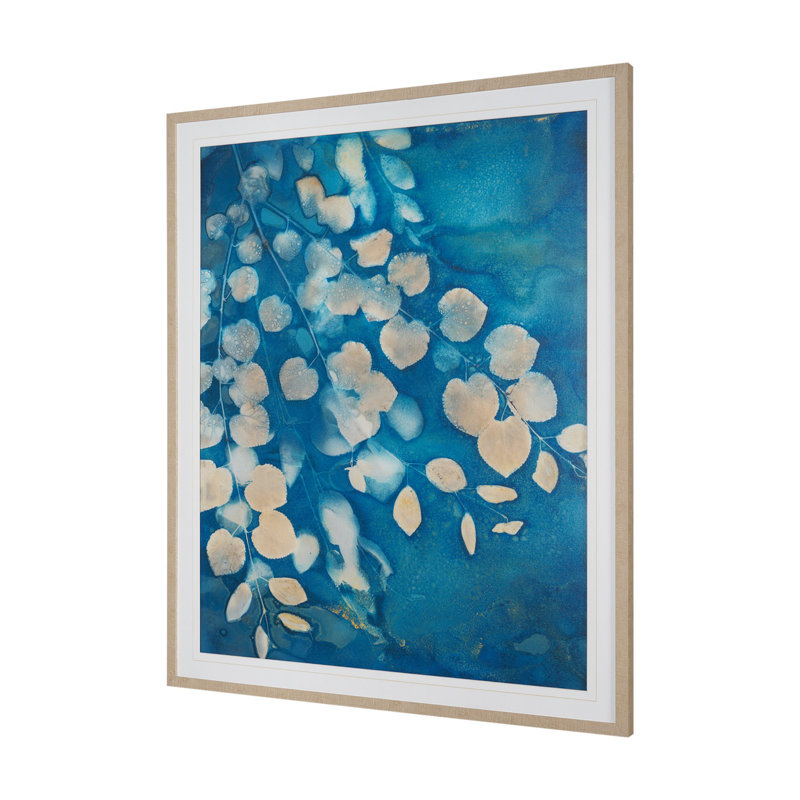 «Vonsha Day» par Liz St. Andre, œuvre d'art texturée encadrée à la main mate sous verre