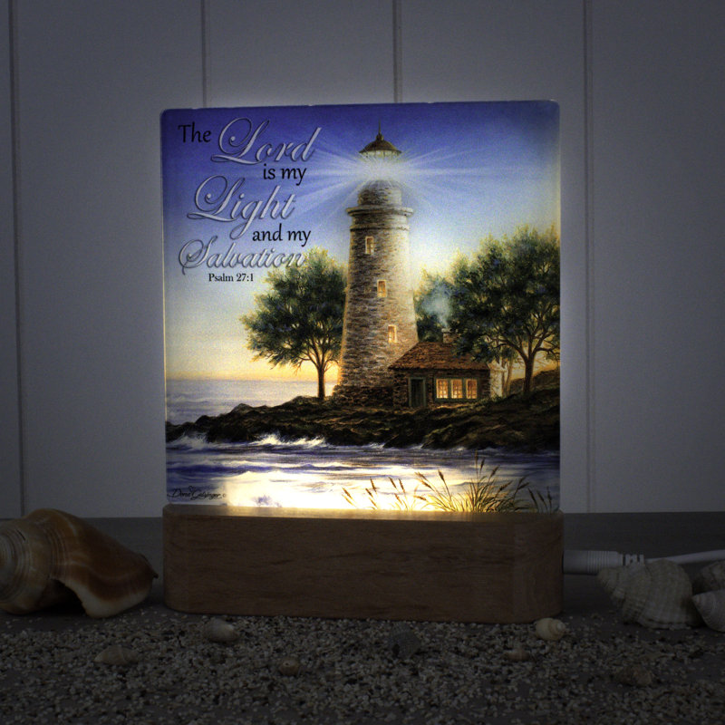 The Lighthouse W/ Scripture Night Light