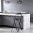 Black Foldable Bar Chair Modern Tall Folding Chair Portable Folding Stool