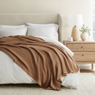 Waffle Weave 100% Cotton Bed Blanket