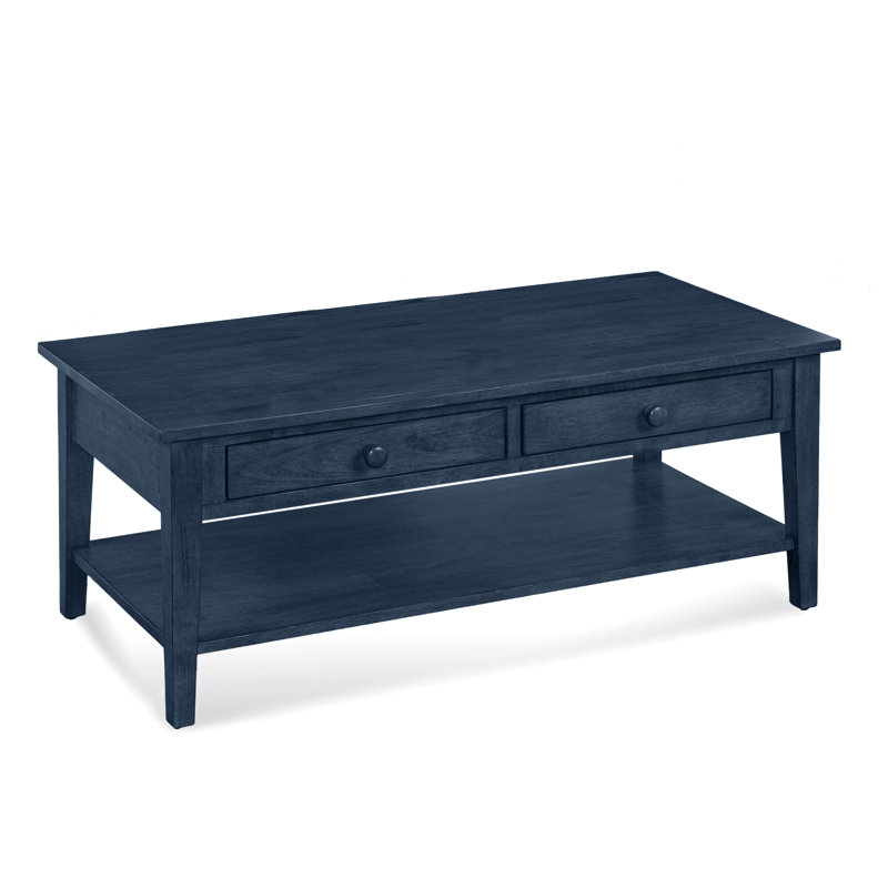 South Hampton Solid Wood Coffee Table, Navy