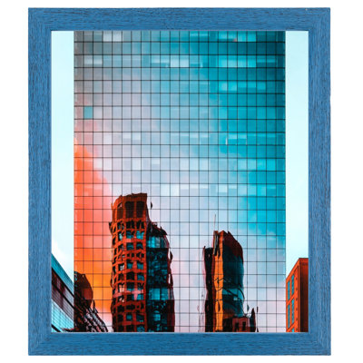 Mccaulley Blue Wood Matte Picture Frame