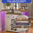 Afschin 55.1'' Home Bar Cabinet With LED Light