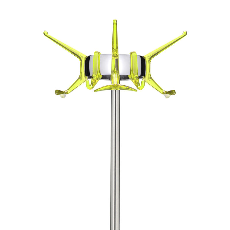 6 - Hook Coat Rack, Yellow