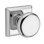 Round Single Dummy Door Knob with Traditional Square Rose