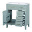 Armoire de salle de bain 30 po avec lavabo et tiroirs 30 po-905079700-905079703