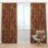 Panneau de rideau simple semi-diaphane avec passe-tringle Mid-Century
