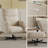 Modern Swivel Power Recliner, Plush Beige Velvet Lounge Chair with USB Charging Port for Living Room-2014753663