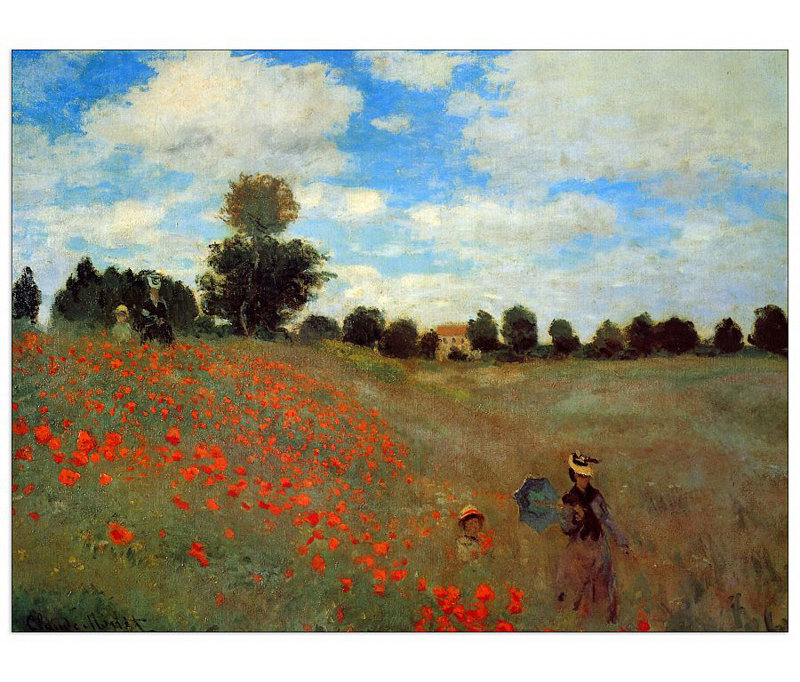 Claude Monet - Wrapped Canvas Painting, 60cm H x 80cm W x 1.8cm D