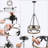 4 - Light Dimmable Drum Chandelier