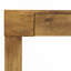 Élégante table de bar en grain de bois naturel - 50 pouces de long, un choix pratique pour les maisons modernes. Autocollant texturé en grain de bois, équipé de deux tiroirs