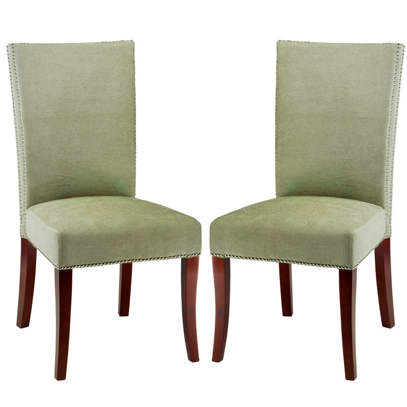 Ensemble de 2 chaises d'appoint Glenmore en polyester - vert