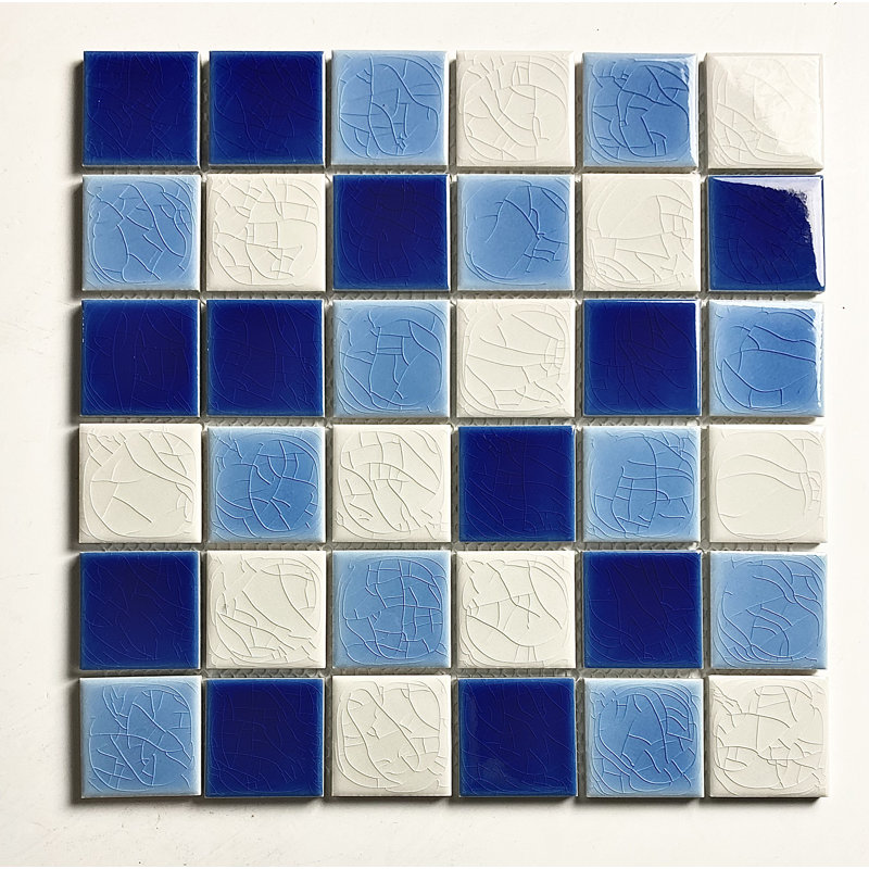 Monet 2 in. x 2 in. Glazed Porcelain Straight Edge Square Mosaic Wall & Pool Tile