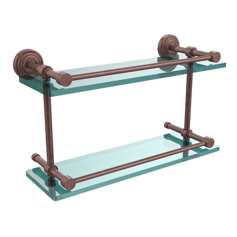 Beresford 2 Piece Tiered Shelf, Antique Copper
