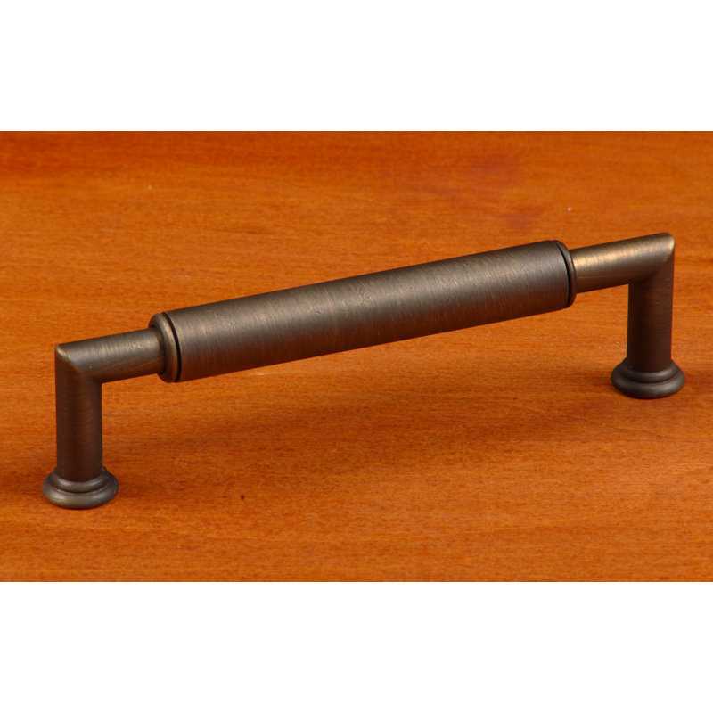 Antique Bronze 5'' Cylinder Bar Pull with Mounting Hardware