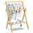 Marsilio Foldable Baby Clothing Rack with Double Rods & Storage Shelf, Baby Shower Rack-283066694