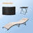 Gentilly Outdoor Wicker Chaise Lounge Set with Table , Cushion Included-1014566410