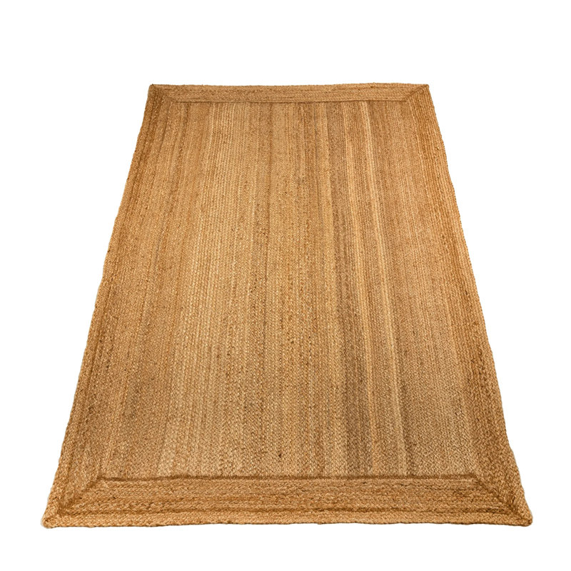 Tapis réversible en jute tissé à la main Natural