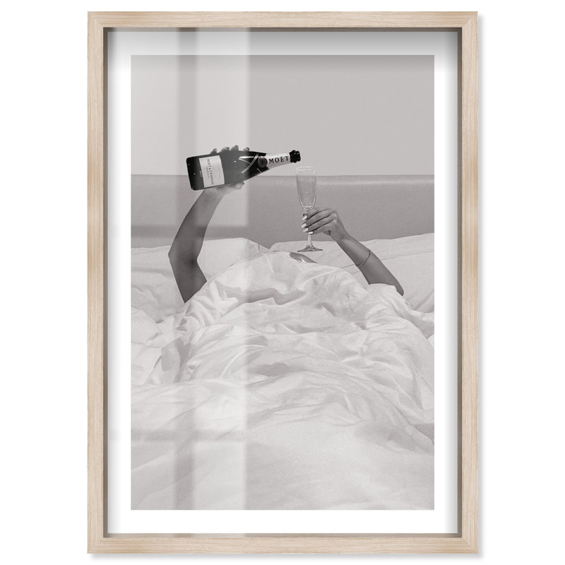 «Morning Mimosa Shadowbox» par Notoriart, H 37 po x l 25 po, Crème, crème