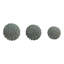 Set Of 3 Ceramic Orbs With Wavy Design – Modern Decorative Accents For Home & Office