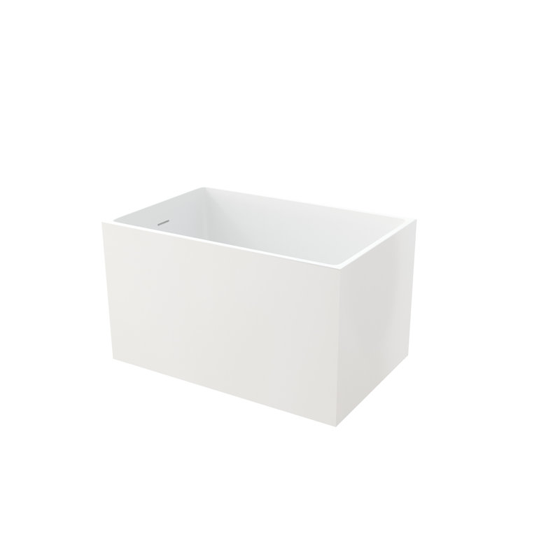 42.94 - In Acrylic Freestanding Soaker, Gloss White Finish, Thoughtful Built Seat, And , Streamlined Ergonomic Style For A Refreshing Bath Soaking