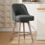 Tabouret de comptoir pivotant 26 po Makylia-1827823532