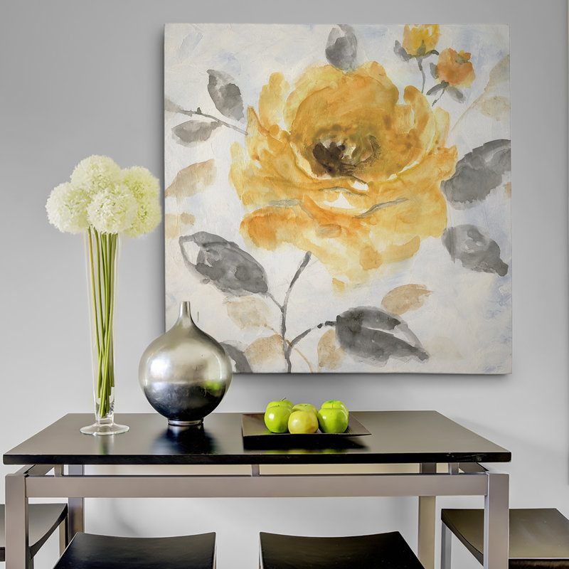 Miel rose I - reproduction sur toile, H 16 po x l 16 po x P 1,5 po, Toile tendue