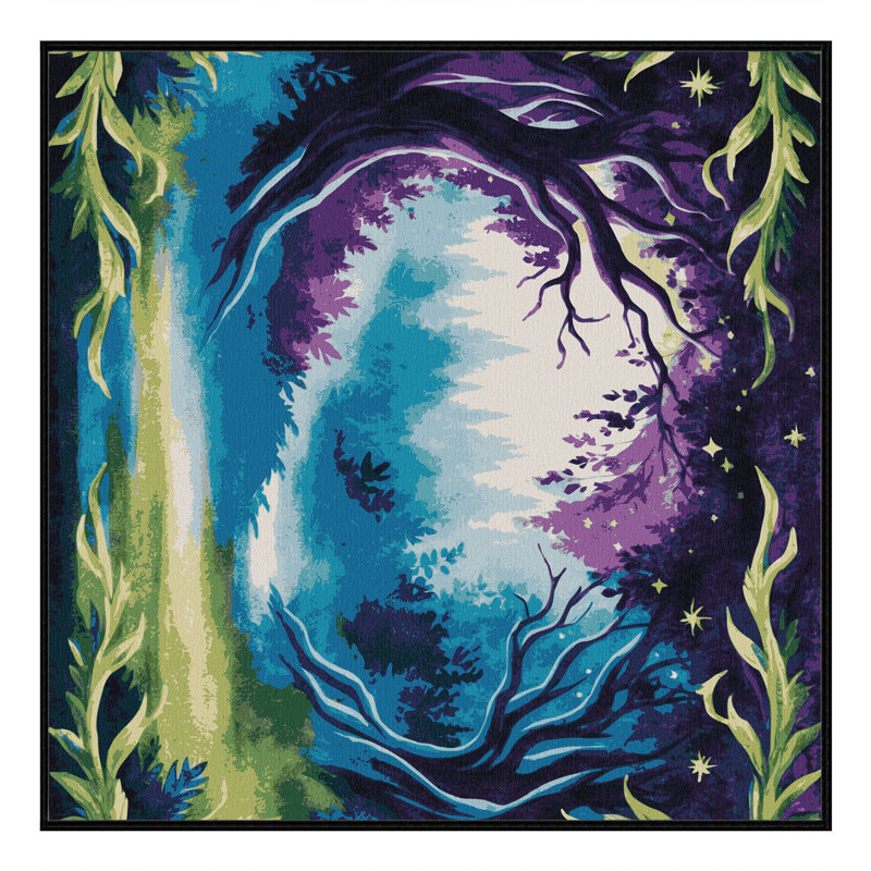 Whispering Leaves Rug, Square 8'
