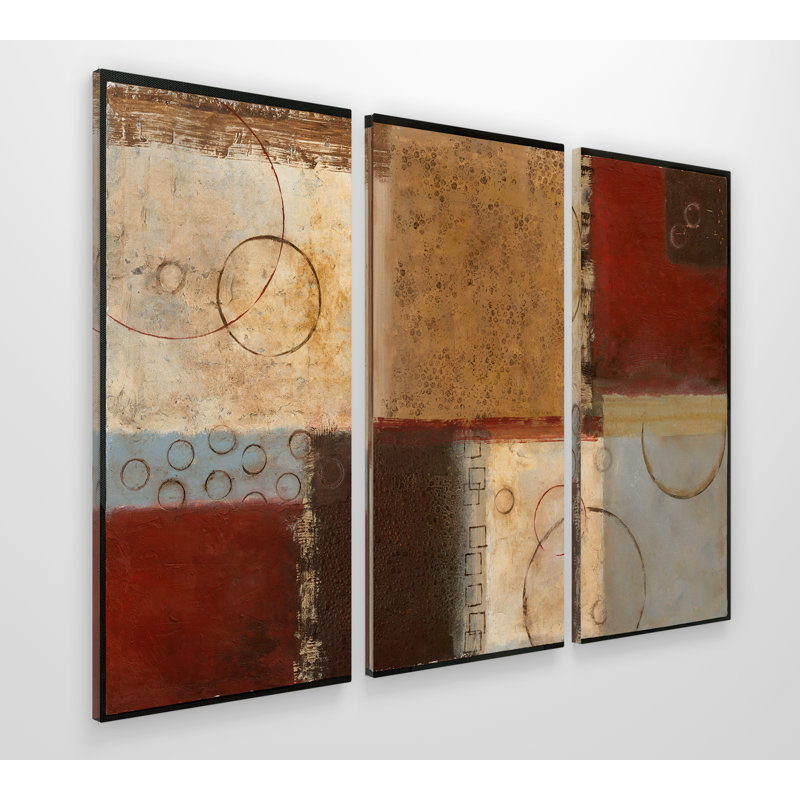 Seasons Go Round I - Ensemble de 3 reproductions d'images sur toiles, H 40 po x l 60 po