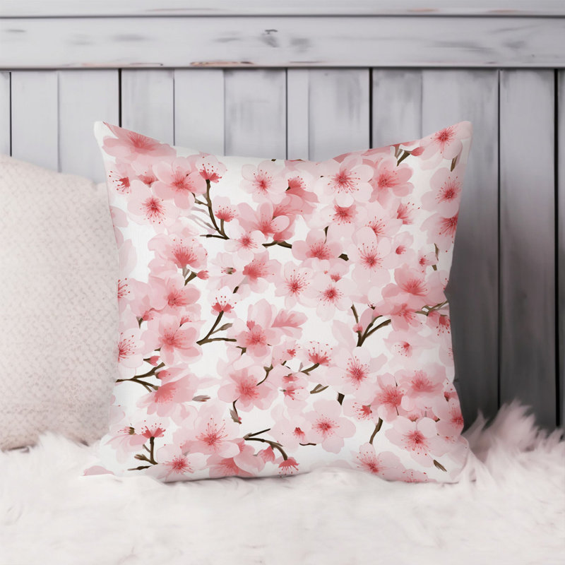 Floral Sakura Cherry Blossoms III Asian, 20"H x 20"W