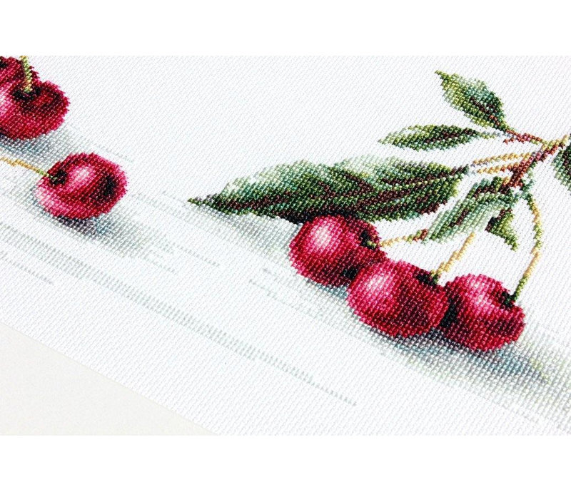 Cherry Counted Cross-Stitch Kit by Luca-S B2252L