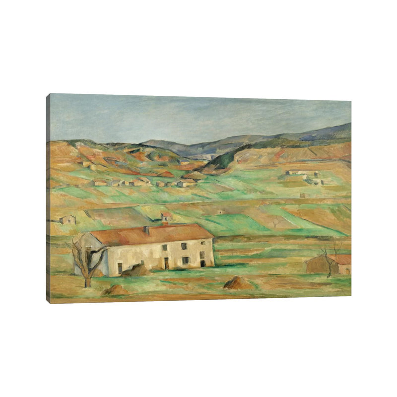 Environs De Gardanne 1886-1890 by Paul Cezanne - Wrapped Canvas Painting, 152.5 cm H x 101.5 cm W