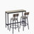 Bar Table Set With 2 Bar Stools