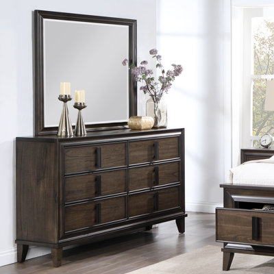 Kedisha 6 - Drawer Dresser with Mirror by Winston Porter