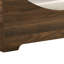 Lit pour animal de compagnie 36 po, bois d'aulne brun, coussin confortable, housse amovible, limite de poids moderne de 22 lb, coussin avec capacité