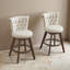 Ensemble de 2 tabourets de bar 26 po Beige