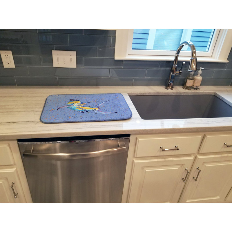 Tapis de séchage marlin, Bleu