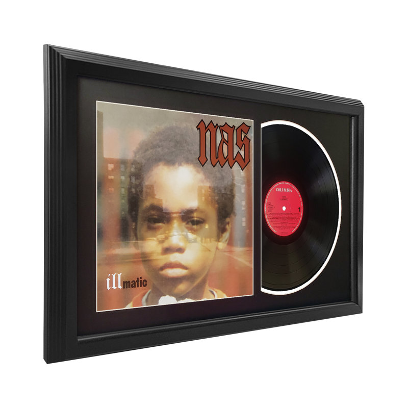 Nas "Illmatic" Framed Record with Black Mat, Black