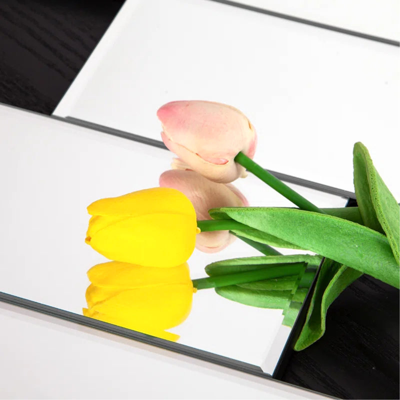 Miroir mural polyvalent et rectangulaire pour toutes les pièces, rehaussant le décor