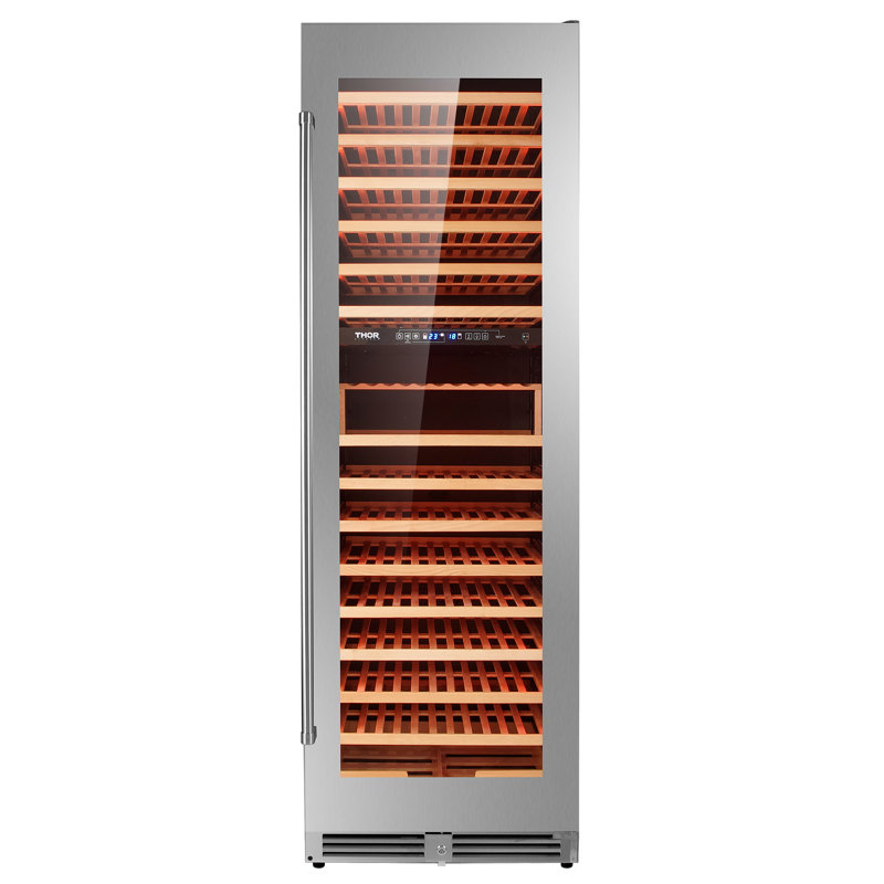 Thor Kitchen Dual Zone 26.3'' 162 Bottle Wine Refrigerator with Reversible Door