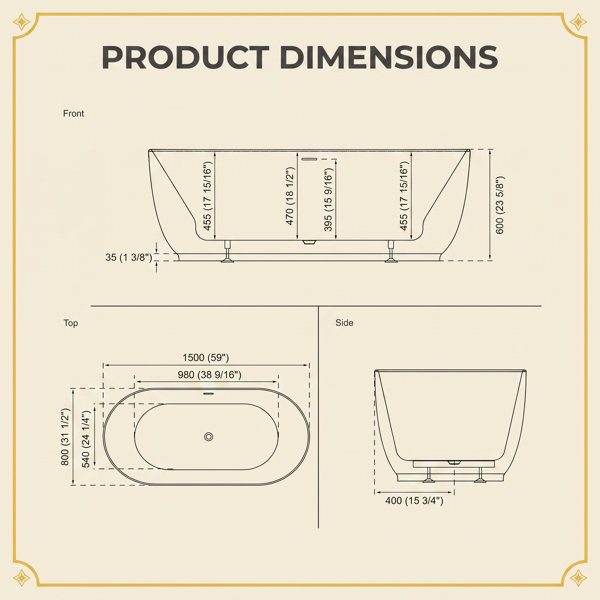 Dimensions du produit