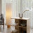 Side Table With Open Storage And 4 Shelves