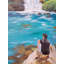 A Boy Near The Waterfall | Acrylic On Canvas | By Jyoti Rathore