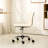Beige Chromel Adjustable Air Lift Office Chair-1891098905