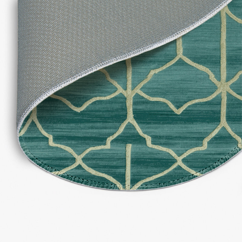 Tapis vert intérieur et extérieur Trellis, Rond 5 pi