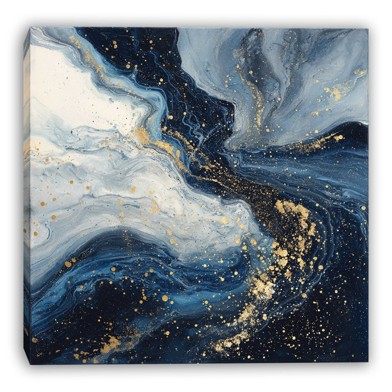 Art mural sur toile Midnight River Glow, H 20 po x l 20 po x P 1,5 po