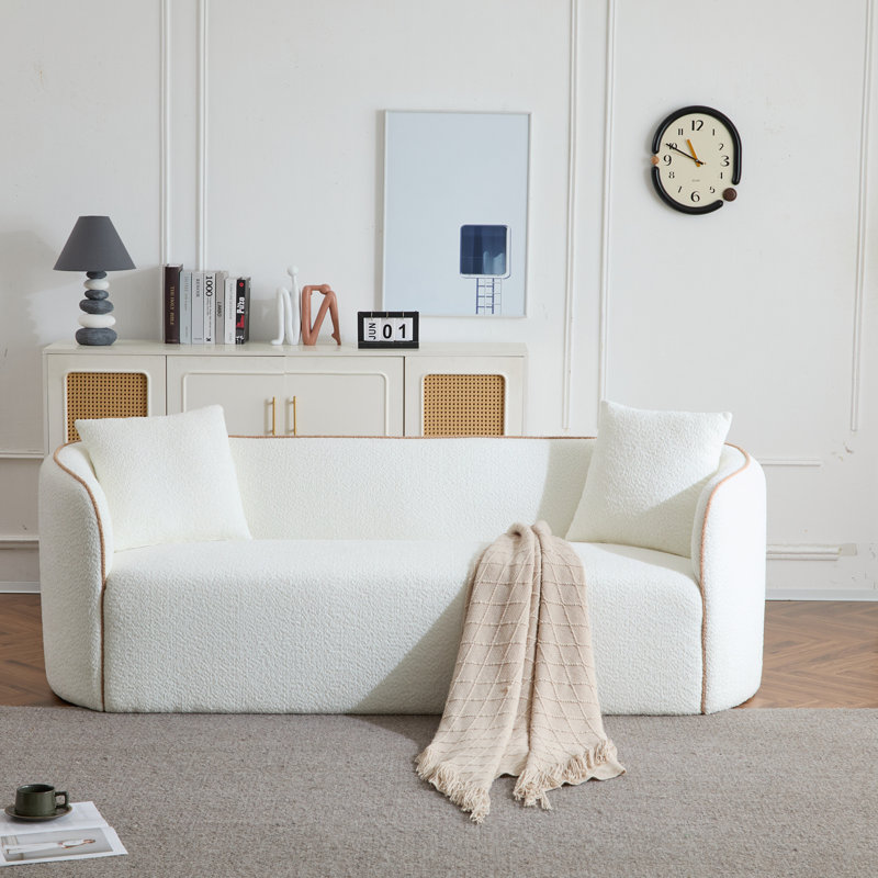 Canapé avec coussin moelleux et 2 coussins