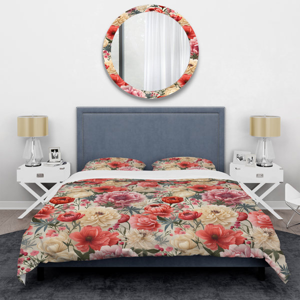 East Urban Home Ameliajane No Floral Duvet Cover Set | Wayfair