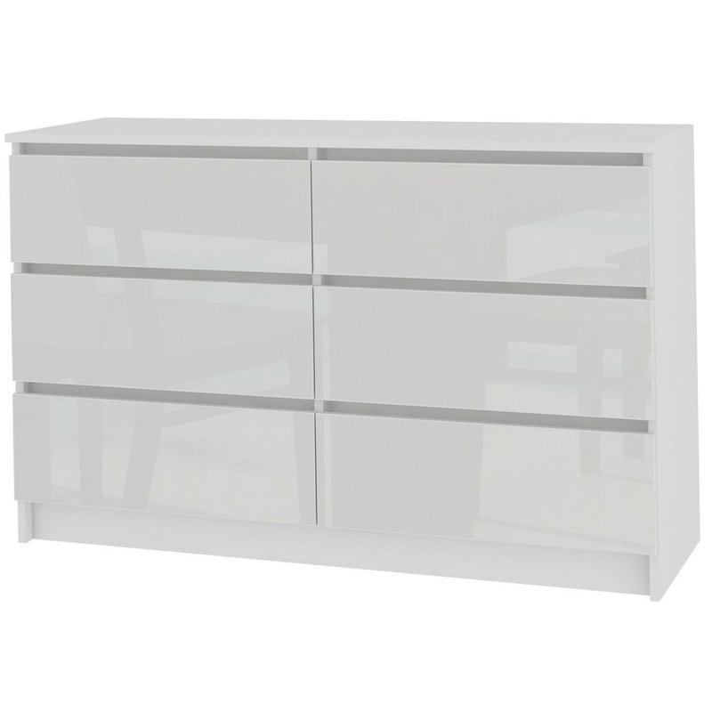 Dodge 120 cm W Chest of 6 Drawers