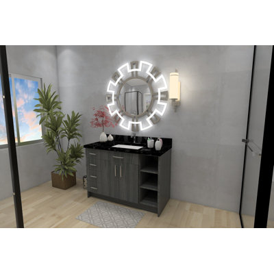 Princeton 48" Single Bathroom Vanity Base, Ready to Install